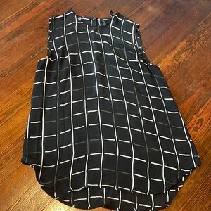 Theory Women’s black sleeveless blouse Size S